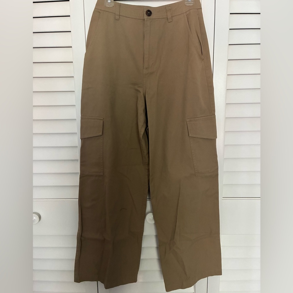Nordstrom BP High Waisted Wide Leg Cargo Pant